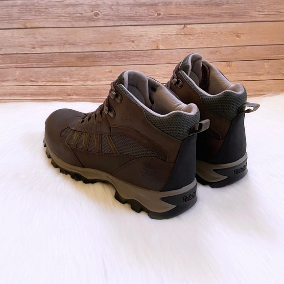 Timberland Men’s Mt. Maddsen Dark Brown Mid Hiker Boots - Picture 5 of 7